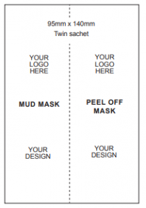 UK Made Private Label Duo Mask - 2 uses/1 sachet