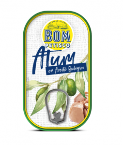 BOM PETISCO WHOLE TUNA ORGANIC EXTRA VIRGIN OLIVE OIL 120G