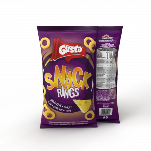 GUSTO RINGS CORN PUFFS WITH CHEESE FLAVOUR 80G