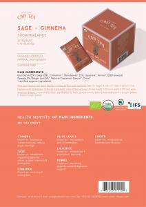 SUGAR BALANCE - CBD ORGANIC SAGE GIMNEMA HERBAL TEA