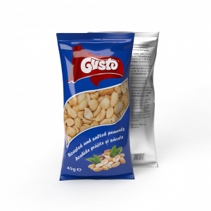 GUSTO ROASTED AND SALTED PEANUTS 45G