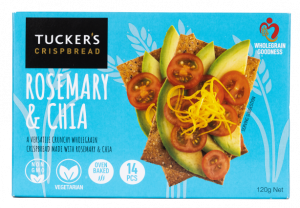 Tucker's Crispbread Rosemary and Chia 120g