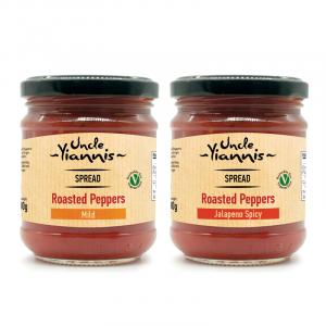 FIRE ROASTED PEPPERS SPREAD 212ml Mild or Jalapeno Spicy