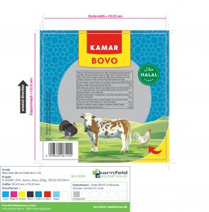 Sliced chicken product of mechanically separatedmeat (chicken,turkey) with chicken meat and beef Cal.107