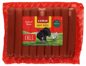 Hot Dog - Chicken product of mechanically seperated meat (chicken,turkey) with chicken meat and chili Cal.20  -  9X44,44g