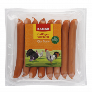 Chicken Vienna sausages with turkey meat Cal.19  -  8X50g