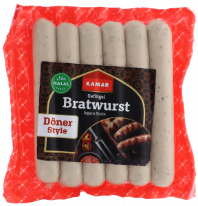 Döner Style - Chicken grill sausages with turkey meat Cal.23   -  6X83g