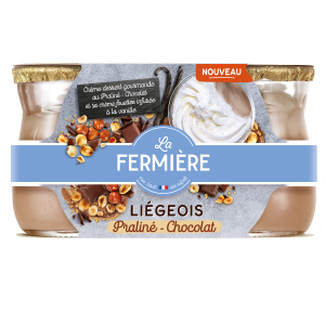 Dessert with topping