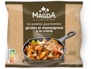 Chanterelle mushroom with cream