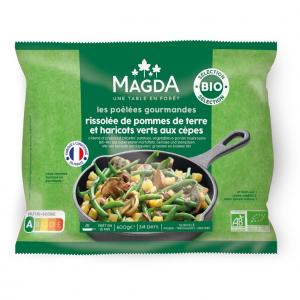 Potatoes and green beans with cep mushroom- Organic mix