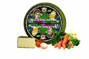 Baldauf Cottage Garden - semi-hard cheese, natural, edible rind with a mixture of herbs and spices