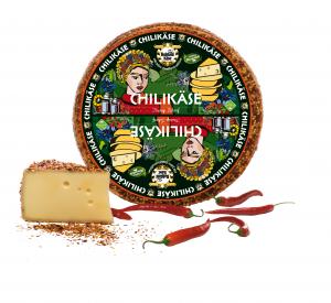 Baldauf Chilicheese - semi-hard cheese, natural, edible rind with a chili mixture