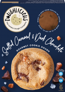 Salted Caramel & Dark Chocolate Ready to Bake Cookie Dough (GF)