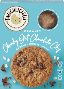 Organic Chunky Oat Chocolate Chip Ready to Bake Cookie Dough (GF)