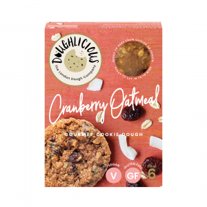 Vegan Cranberry Oatmeal Ready to Bake Cookie Dough (GF)