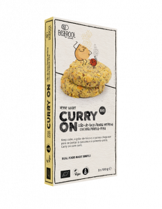 Veggie Burger Curry On  2x100g - quinoa and chickpea plant - based burger (Copy)