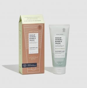 VOESH New York Sugar and Bubble Wash Rain Forest Mist (Luxury Body Exfoliator, Body Scrub, Body Cleansing,Body Rejuvenation)