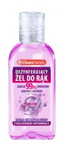 Hand Sanitizer Gel with Collagen and Vitamin E 50 ml /  Brand CleandHands or Private Label