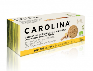 Digestive Buscuit QUINOA, GINGER & CINNAMON CAROLINA HONEST