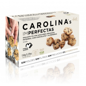 Imperfectas CHOCOLATE AND ALMOND Chips Wholewheat CAROLINA HONEST