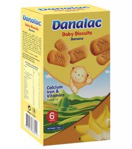 DANALAC Baby Teething Biscuits Banana Flavor