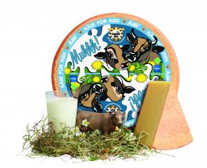 Baldauf Cheese for kids - Semi-hard cheese, natural, edible rind