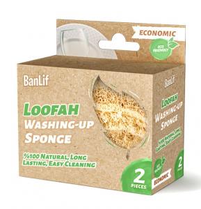 08405 - Loofah Washing Up Sponge (2-in1 Pack)