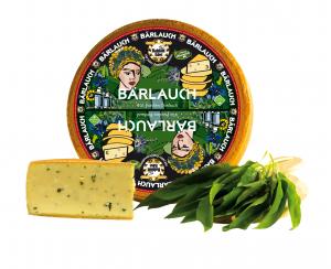 Baldauf Wild Garlic Cheese - Semi-hard cheese, natural, edible rind