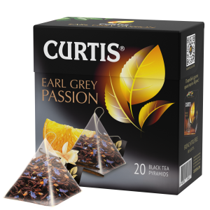CURTIS Earl Grey Passion, flavoured black tea in pyramids 20х1,7 g