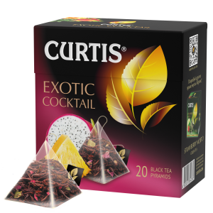 CURTIS Exotic Cocktail, flavoured black tea in pyramids, 20 pyramids