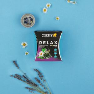 CURTIS Relax, flavoured green tea in pyramids, 15 pyramids