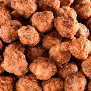 Organic caramelized hazelnuts