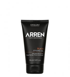 ARREN BLACK STYLING GEL 150ML, With black pigments, for gentle coverage and natural result. Light hold