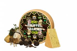 Baldauf Organic Truffle Cheese - Semi-hard cheese, natural, edible rind