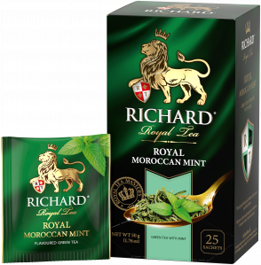 RICHARD Royal Moroccan Mint, flavoured green tea in sachets, 25 x 1.7 g