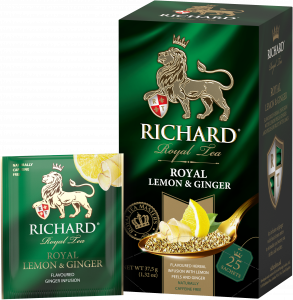 RICHARD ROYAL LEMON & GINGER, herbal infusion in sachets, 37.5 g