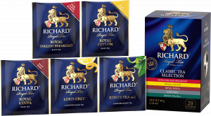 RICHARD CLASSIC TEA SELECTION assortment, 20 sachets