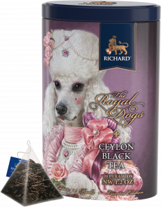 RICHARD Royal Dogs, Poodle, classic black tea in pyramids, 20 pyramid