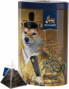 RICHARD Royal Dogs, Shiba Inu, classic black tea in pyramids, 20 pyramids