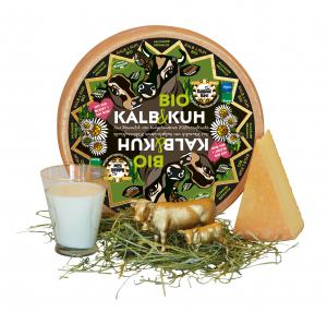 Baldauf Organic Calf & Cow Cheese - Semi-hard cheese, natural, edible rind