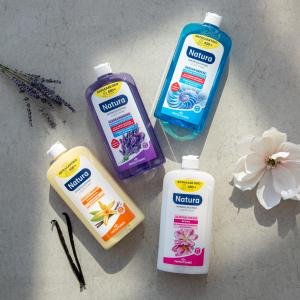 NATURA Liquid Soap 300ml, Bottle Refills 500ml, Bottle Refills 600ml & Refill Pouches 750ml