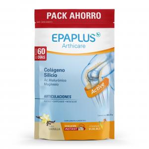 EPAPLUS Arthicare--Hydrolyzed Collagen with Silicon and Hyaluronic Acid, Instant Dissolution,  Vanilla Flavor, 60 Days Treatment, 653.72g