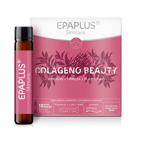 EPAPLUS Skincare--Beauty Collagen, 10 Vials/25 ml with Verisol Collagen, Green Tea, Orange Blossom, Açai Berry--For Wrinkles, Firmness, Elasticity--Passion Fruit Flavor