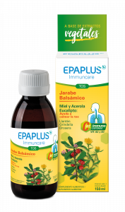 EPAPLUS Immuncare--Balsamic Syrup for Adults, 150 ml, Lemon Flavor, Helps Soothe Irritated Throat (Dry Cough), Promotes the Elimination of Mucus, Honey and Acerola