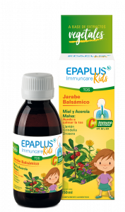 EPAPLUS Immuncare--Kids Balsamic Syrup, Helps Calm Coughs and Maintains Respiratory Tract Health, 150 ml, Raspberry Flavor