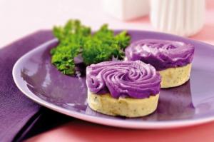 purple potato individual gratin