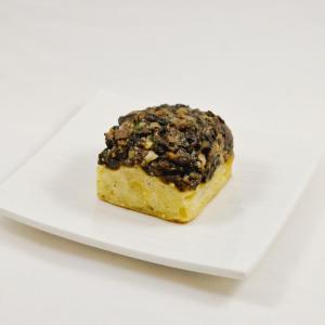 Potato fondant with foie gras and mushrooms