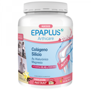 EPAPLUS Arthicare--Bones, Hydrolyzed Collagen with Calcium and Silicon, Instant Dissolution, Vanilla Flavor, 30 Days Treatment, 383g