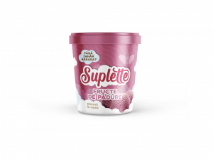 SUPLETTE berry ice cream tube 500 ml WITHOUT ADDED SUGAR