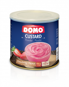 DOMO CUSTARD STRAWBERRY 300G